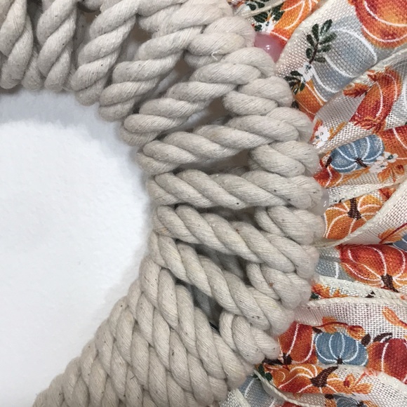 Hand Crafted Farmhouse Fall Heart Wreath - Picture 6 of 7